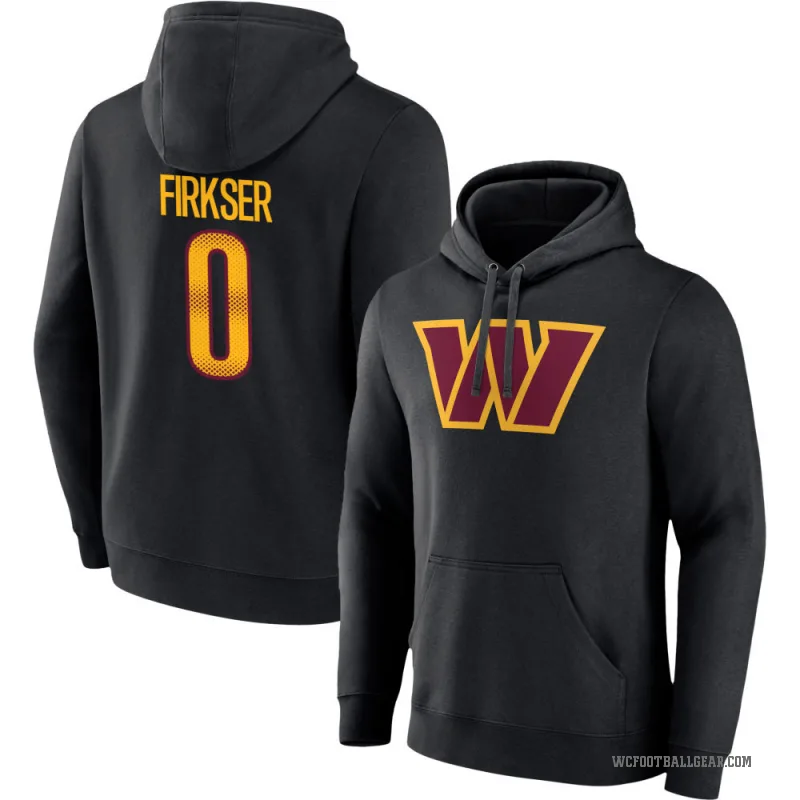 Anthony Firkser Men's Black Washington Commanders Pullover Hoodie