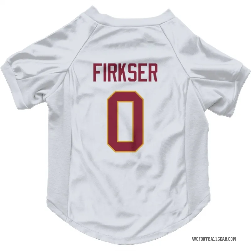 Anthony Firkser  White Washington Commanders  Cat & Dog Pet Jersey