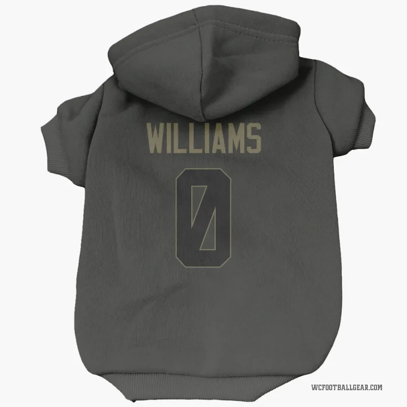 Antonio Williams  Black Washington Commanders  Service Cat & Dog Pet Hoodie