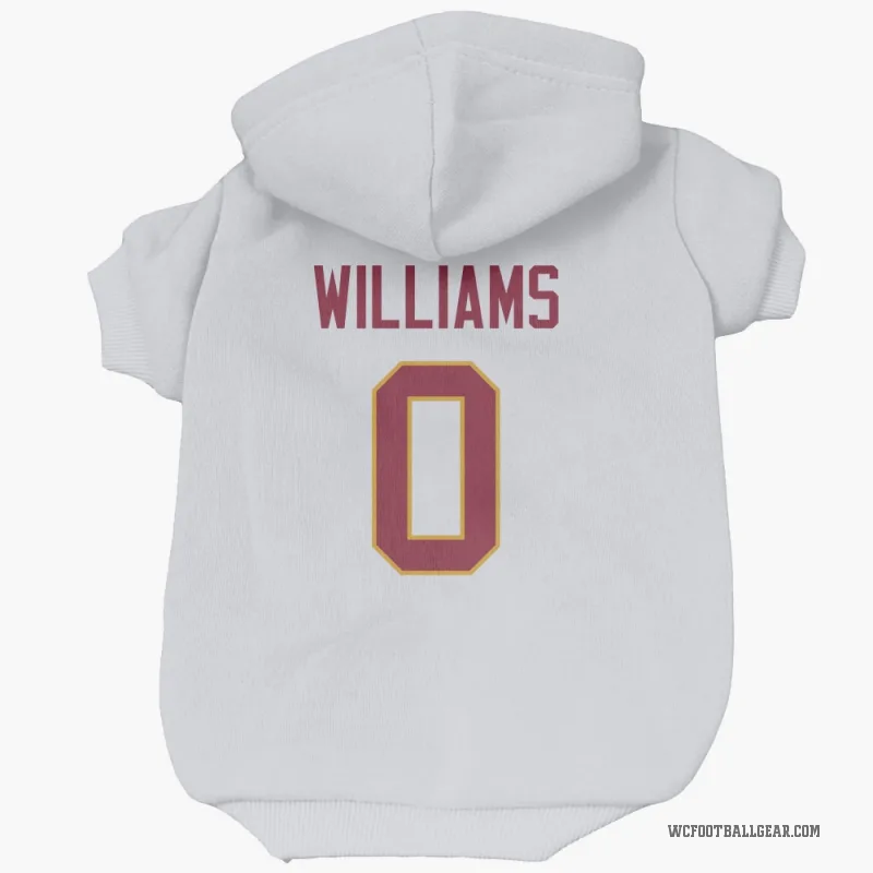 Antonio Williams  White Washington Commanders  Cat & Dog Pet Hoodie