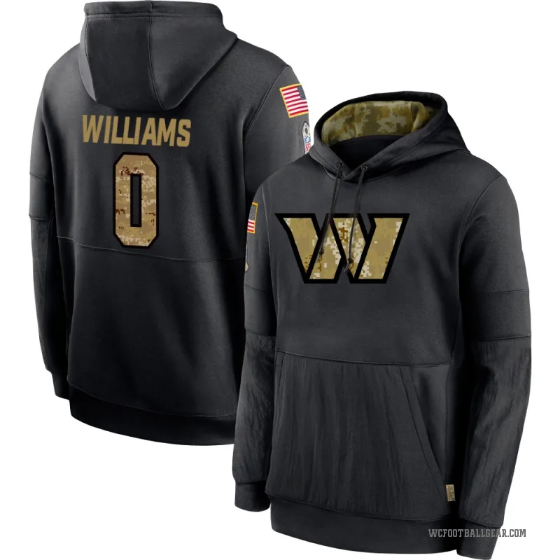 Antonio Williams Youth Black Washington Commanders 2020 Salute to Service Sideline Performance Pullover Hoodie