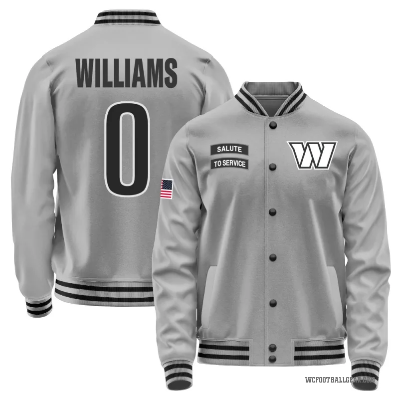 Antonio Williams Youth Gray Washington Commanders Salute to Service Performance Jacket