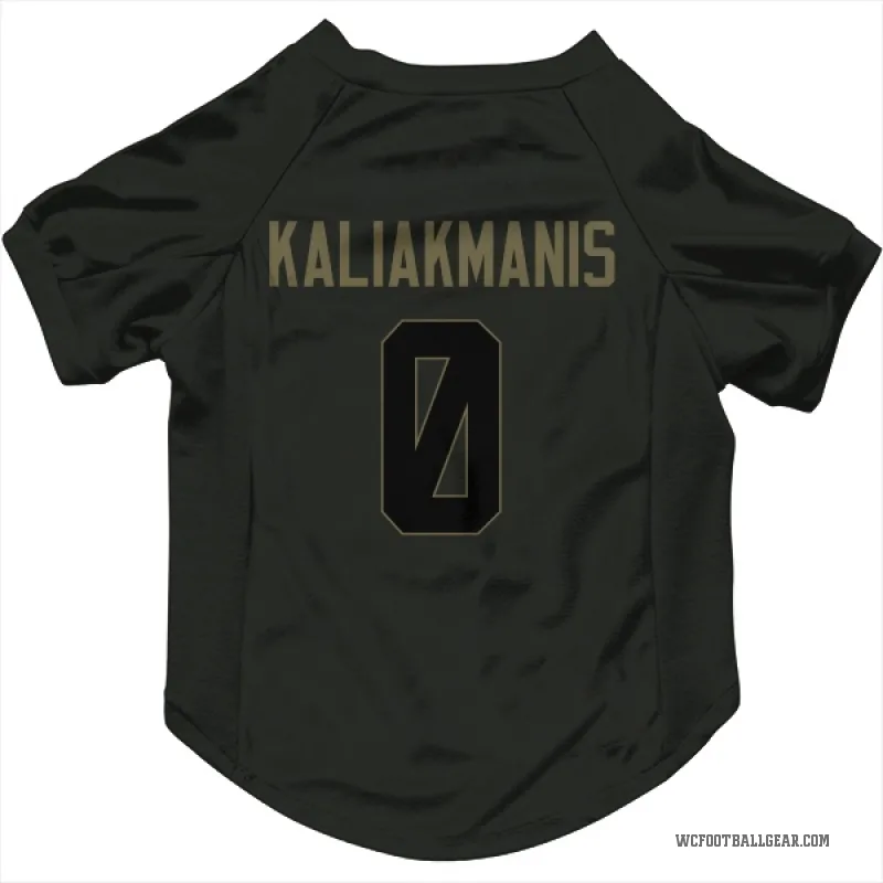 Athan Kaliakmanis  Black Washington Commanders  Service Cat & Dog Pet Jersey