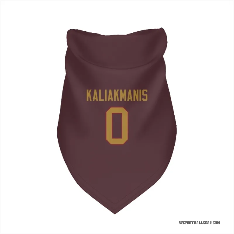 Athan Kaliakmanis  Gold Washington Commanders   Burgundy  Cat & Dog Pet Bandana
