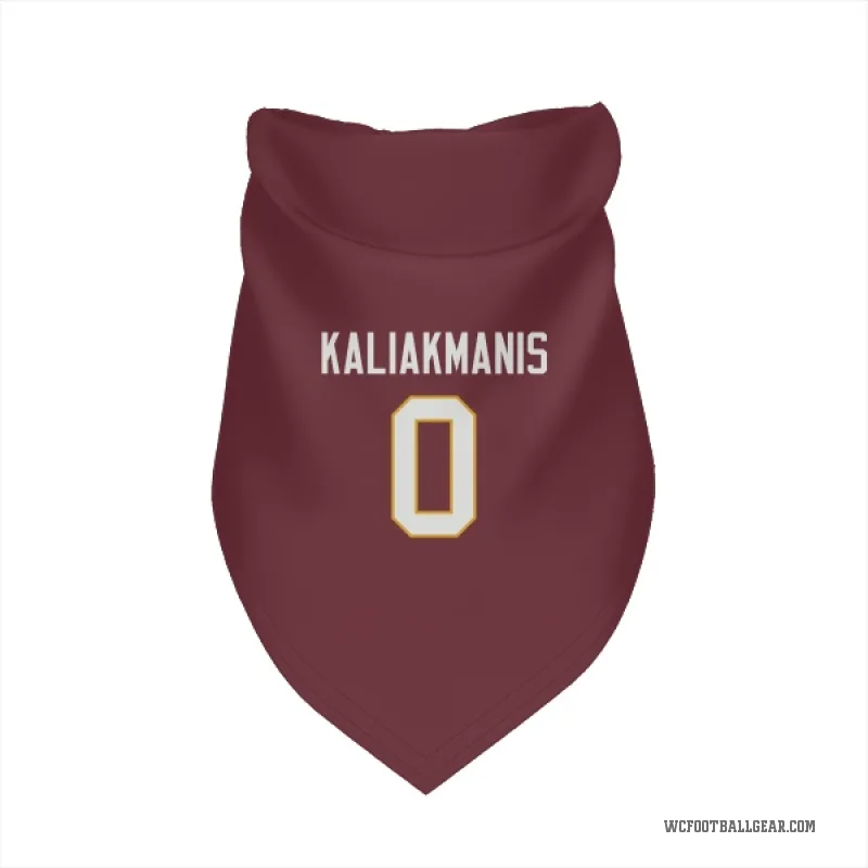 Athan Kaliakmanis  Washington Commanders   Burgundy Cat & Dog Pet Bandana