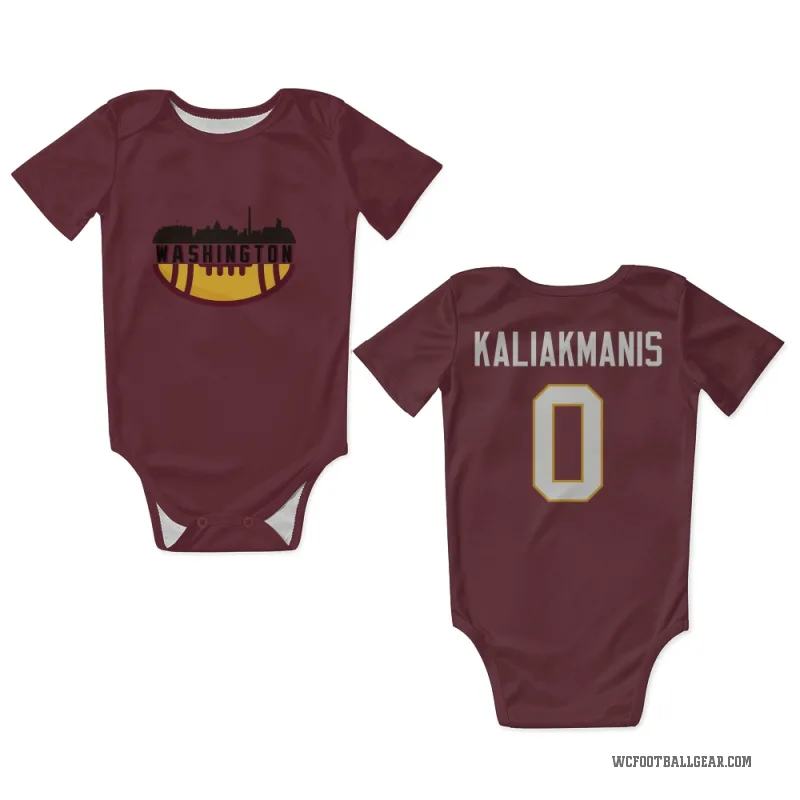 Athan Kaliakmanis  Washington Commanders   Burgundy Newborn & Infant Bodysuit