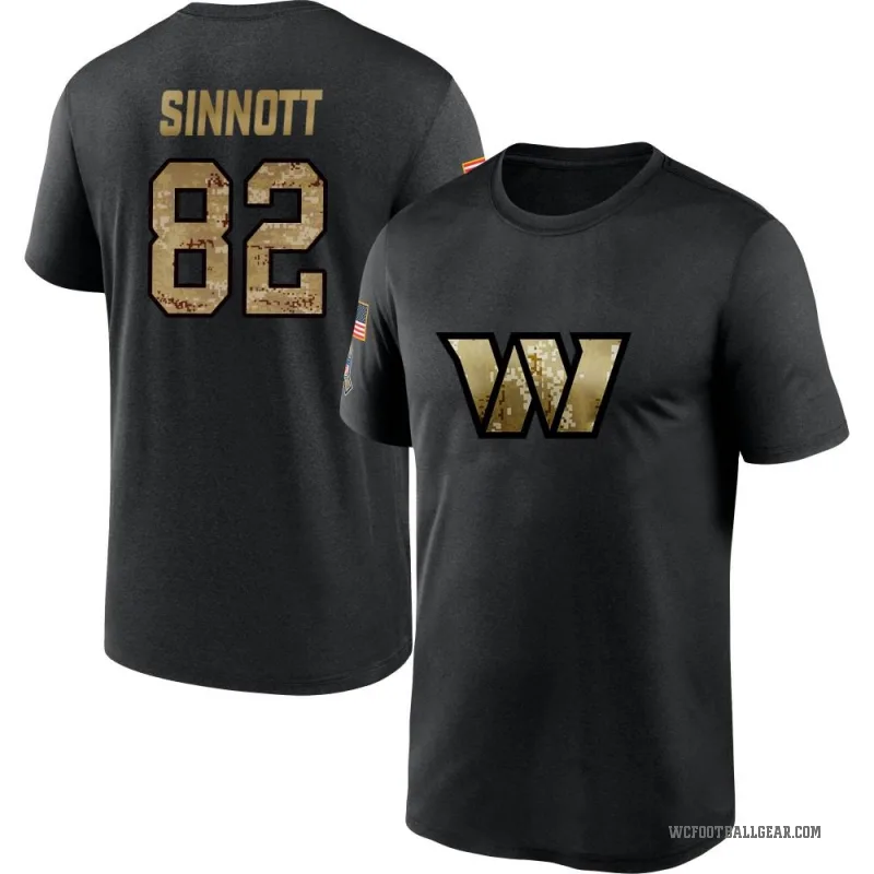Ben Sinnott Men's Black Washington Commanders 2020 Salute To Service Performance T-Shirt