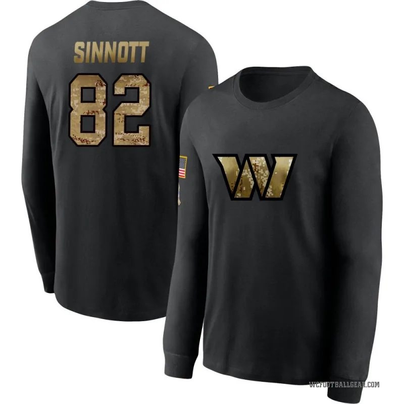Ben Sinnott Men's Black Washington Commanders 2020 Salute To Service Sideline Performance Long Sleeve T-Shirt