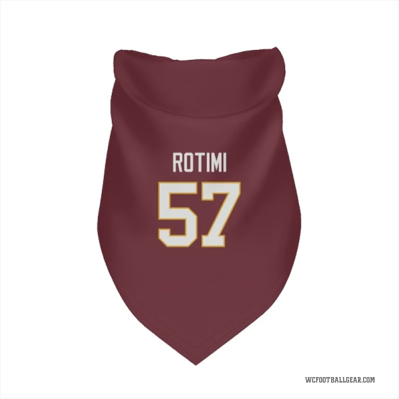 Bunmi Rotimi  Washington Commanders   Burgundy Cat & Dog Pet Bandana