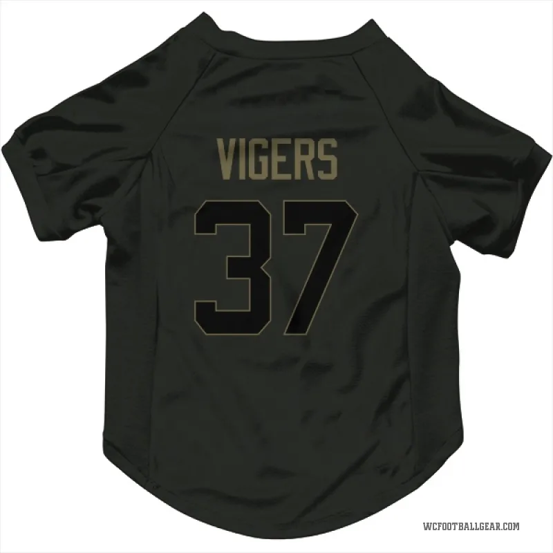 Car'lin Vigers  Black Washington Commanders  Service Cat & Dog Pet Jersey