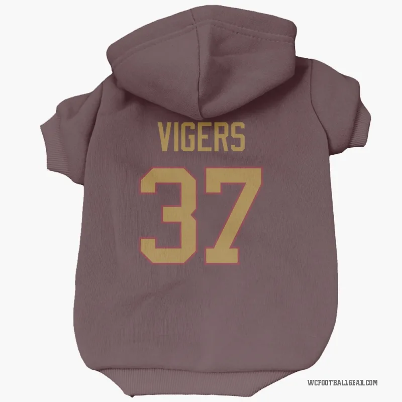 Car'lin Vigers  Gold Washington Commanders   Burgundy  Cat & Dog Pet Hoodie