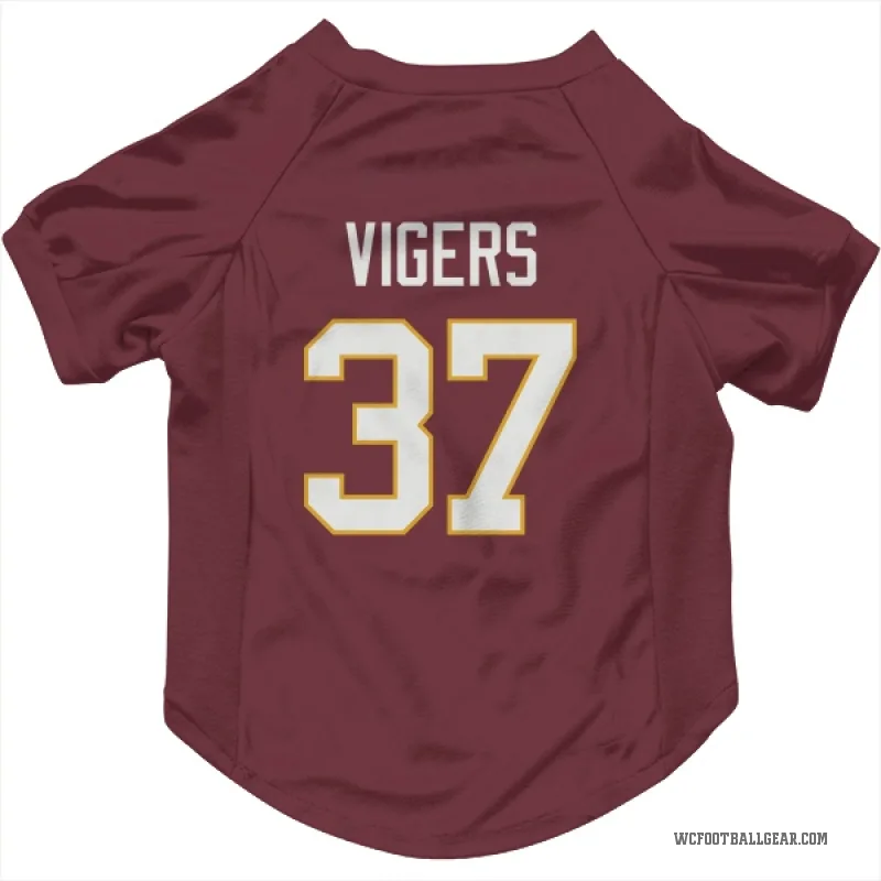 Car'lin Vigers  Washington Commanders   Burgundy Cat & Dog Pet Jersey