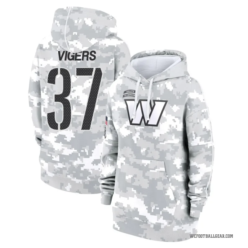 Car'lin Vigers Women's Camo Washington Commanders Arctic 2024 Salute to Service Club Fleece Pullover Hoodie