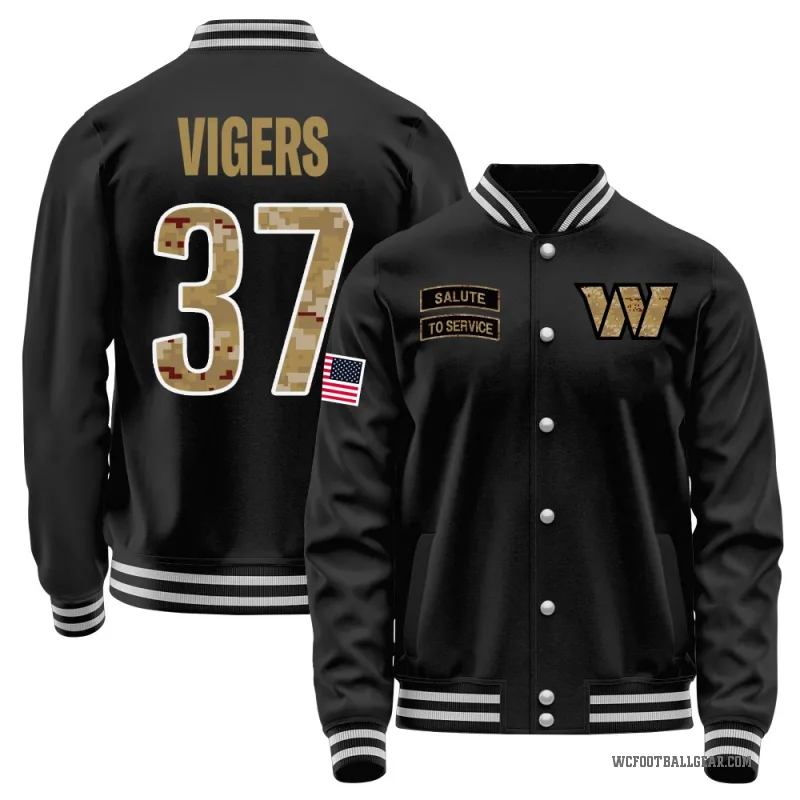 Car'lin Vigers Youth Black Washington Commanders Salute to Service Sideline Performance Jacket