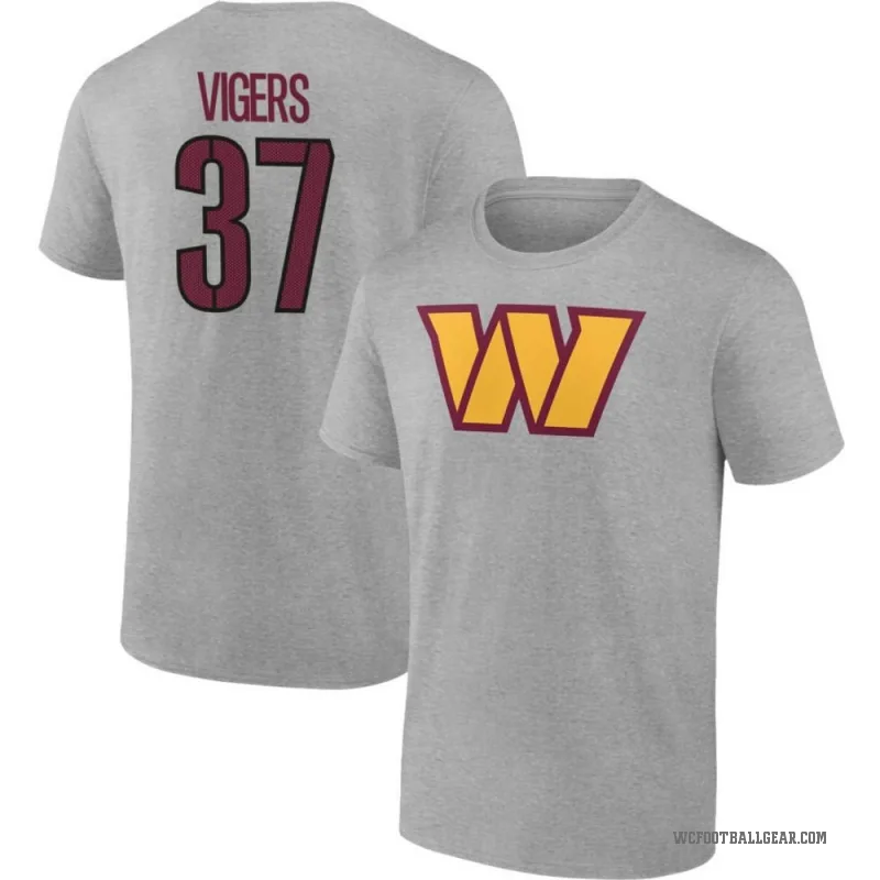 Car'lin Vigers Youth Gray Washington Commanders T-Shirt