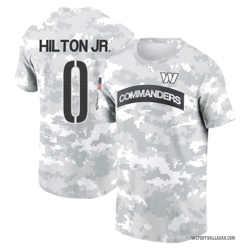 Chris Hilton Jr. Men's Camo Washington Commanders Arctic 2024 Salute to Service Performance T-Shirt