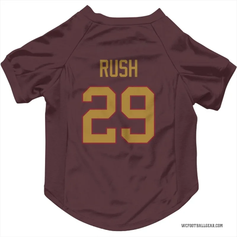 Darius Rush  Gold Washington Commanders   Burgundy  Cat & Dog Pet Jersey