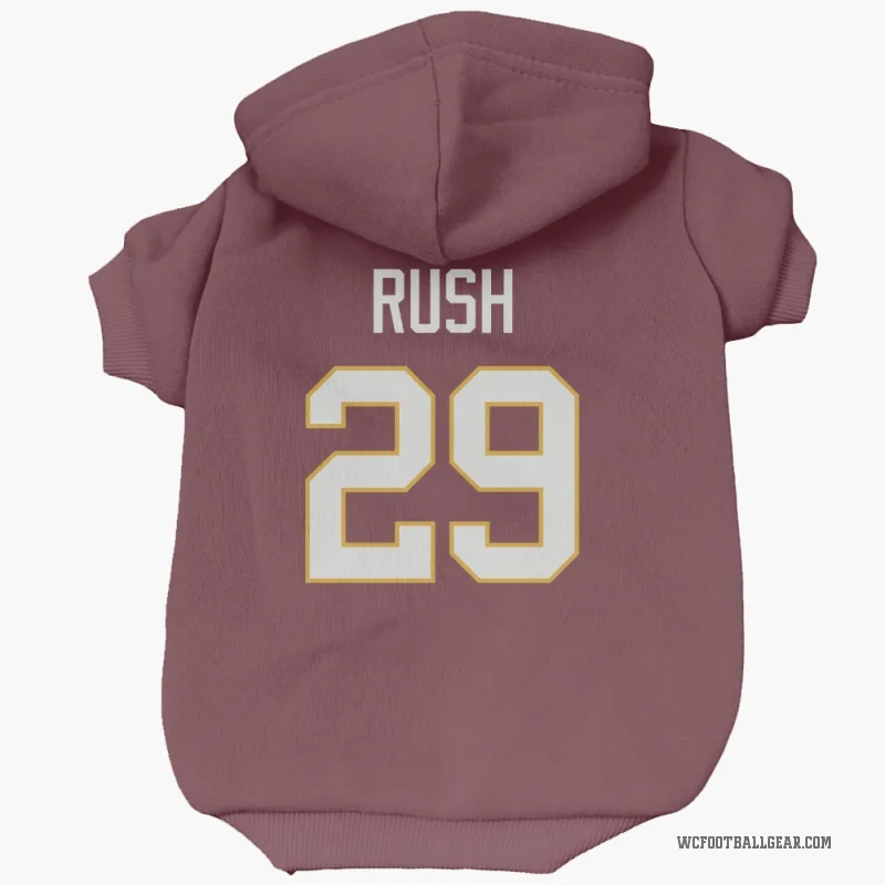 Darius Rush  Washington Commanders   Burgundy Cat & Dog Pet Hoodie