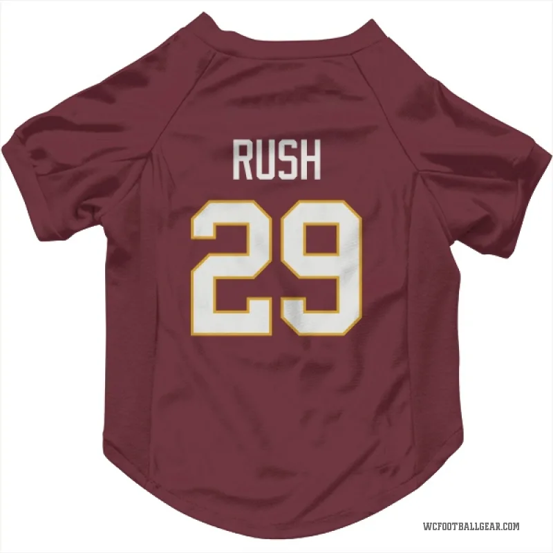 Darius Rush  Washington Commanders   Burgundy Cat & Dog Pet Jersey