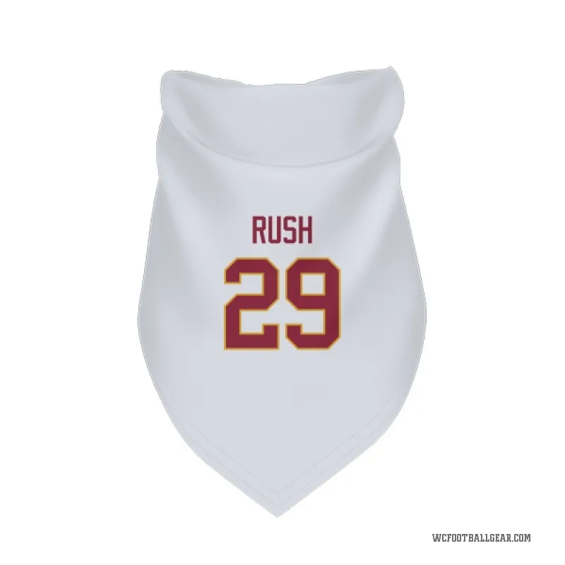Darius Rush  White Washington Commanders  Cat & Dog Pet Bandana