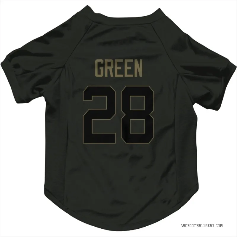 Darrell Green Black Washington Commanders Service Cat & Dog Pet Jersey