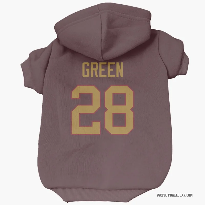 Darrell Green Gold Washington Commanders Burgundy Cat & Dog Pet Hoodie