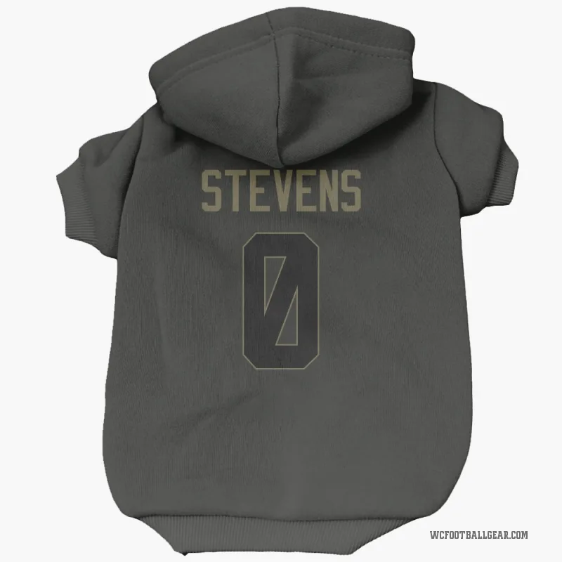 Drew Stevens  Black Washington Commanders  Service Cat & Dog Pet Hoodie