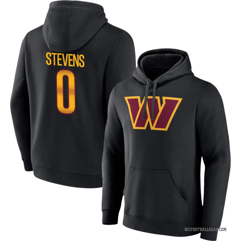Drew Stevens Men's Black Washington Commanders Pullover Hoodie