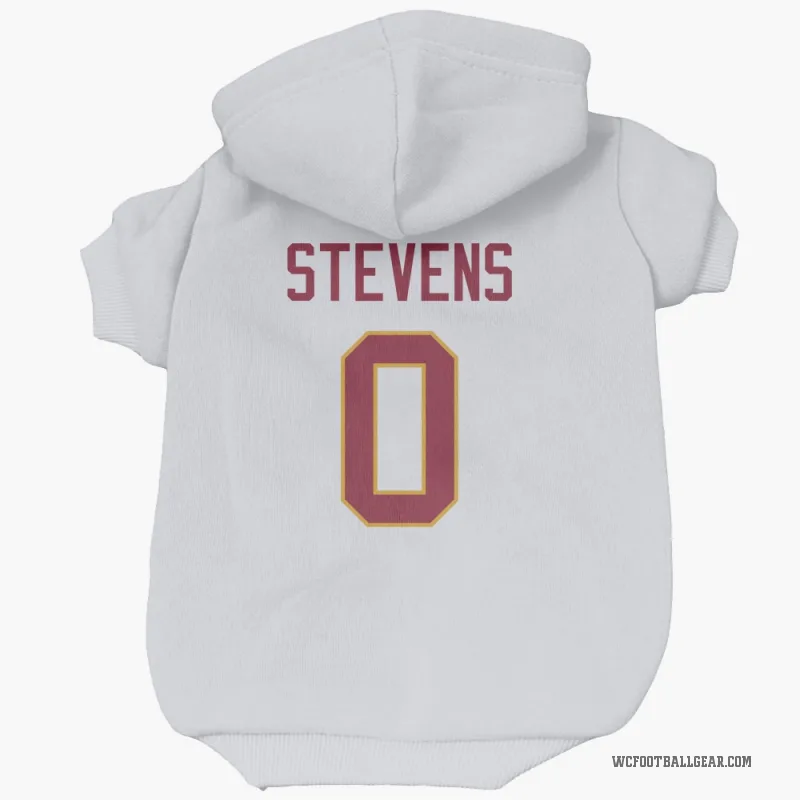Drew Stevens  White Washington Commanders  Cat & Dog Pet Hoodie