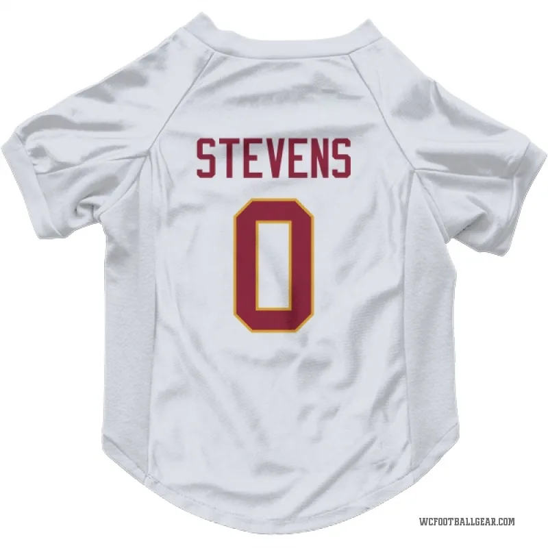 Drew Stevens  White Washington Commanders  Cat & Dog Pet Jersey