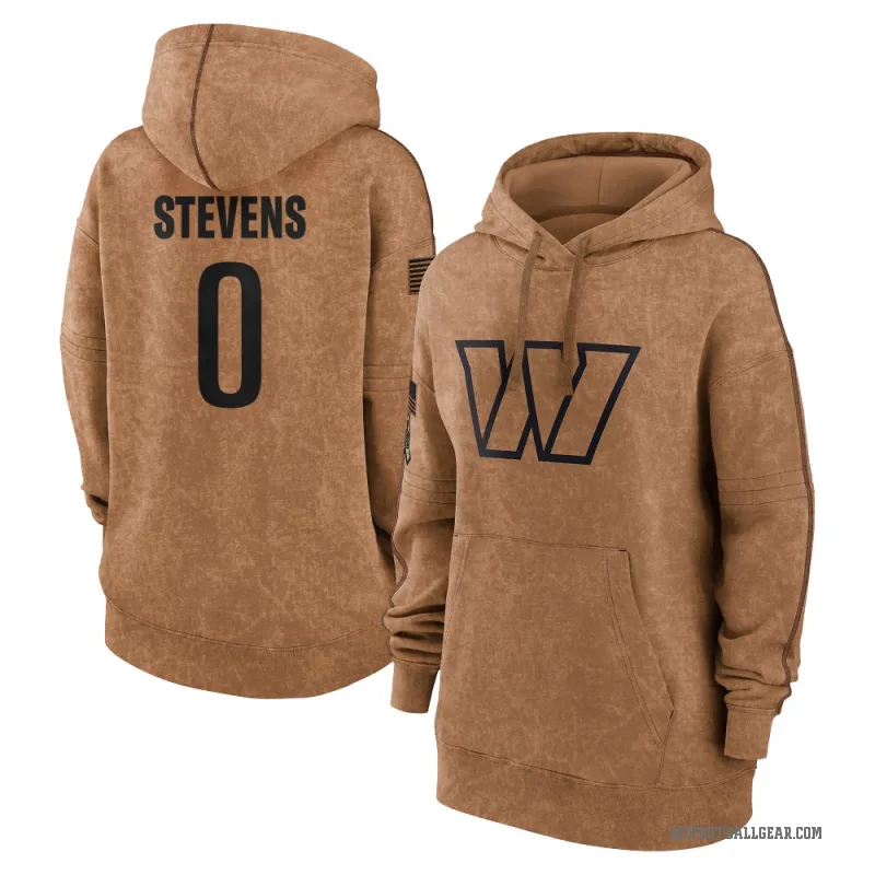 Drew Stevens Women's Brown Washington Commanders 2023 Salute To Service Pullover Hoodie