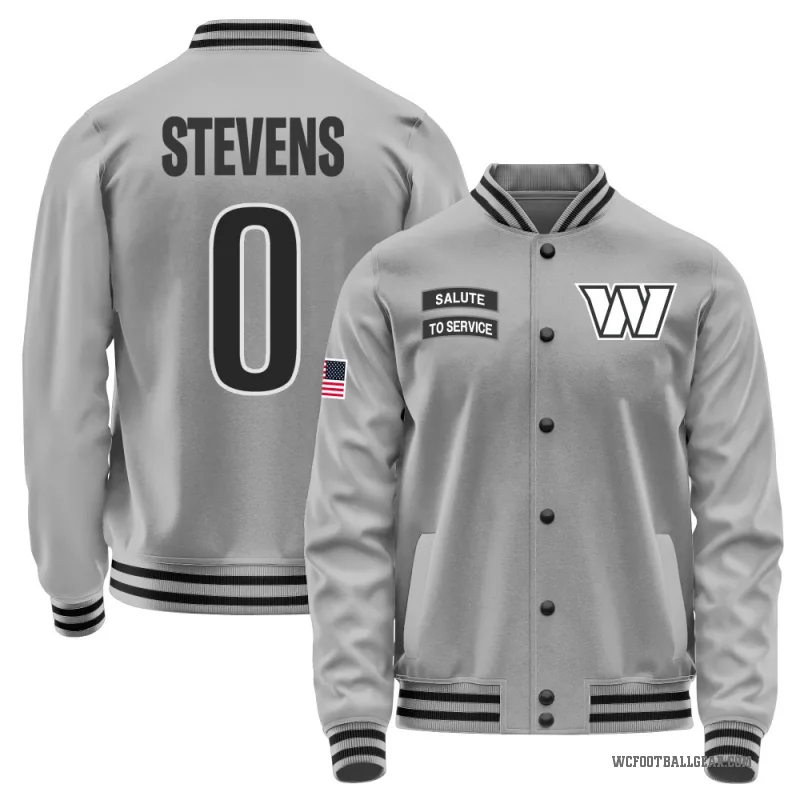Drew Stevens Youth Gray Washington Commanders Salute to Service Performance Jacket