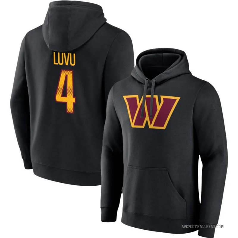 Frankie Luvu Youth Black Washington Commanders Pullover Hoodie