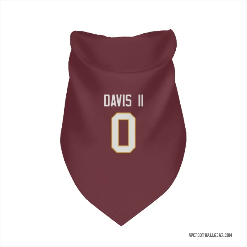 Fred Davis II  Washington Commanders   Burgundy Cat & Dog Pet Bandana