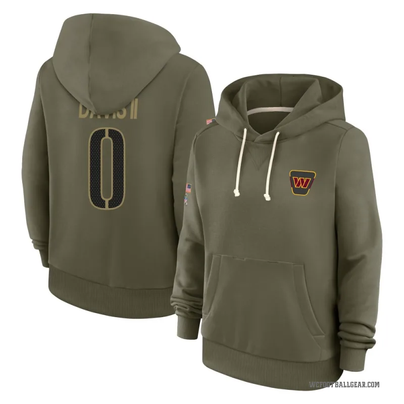 Fred Davis II Women's Olive Washington Commanders 2025 Salute to Service Hoodie
