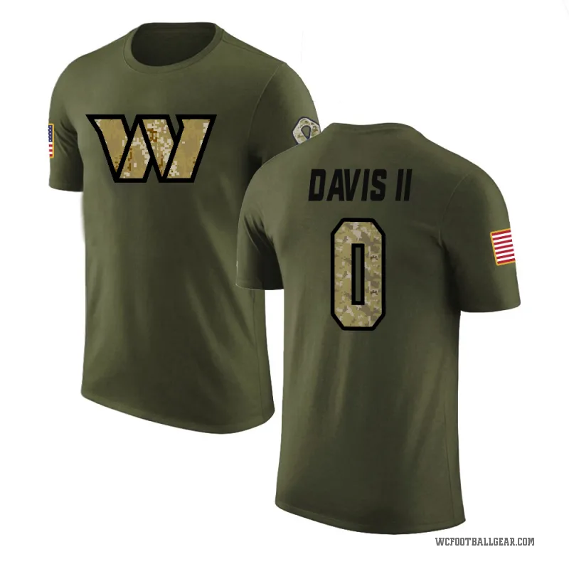 Fred Davis II Youth Olive Washington Commanders Salute to Service T-Shirt