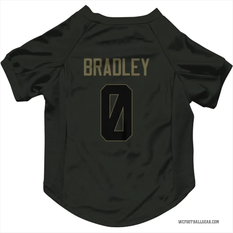 Jaden Bradley  Black Washington Commanders  Service Cat & Dog Pet Jersey