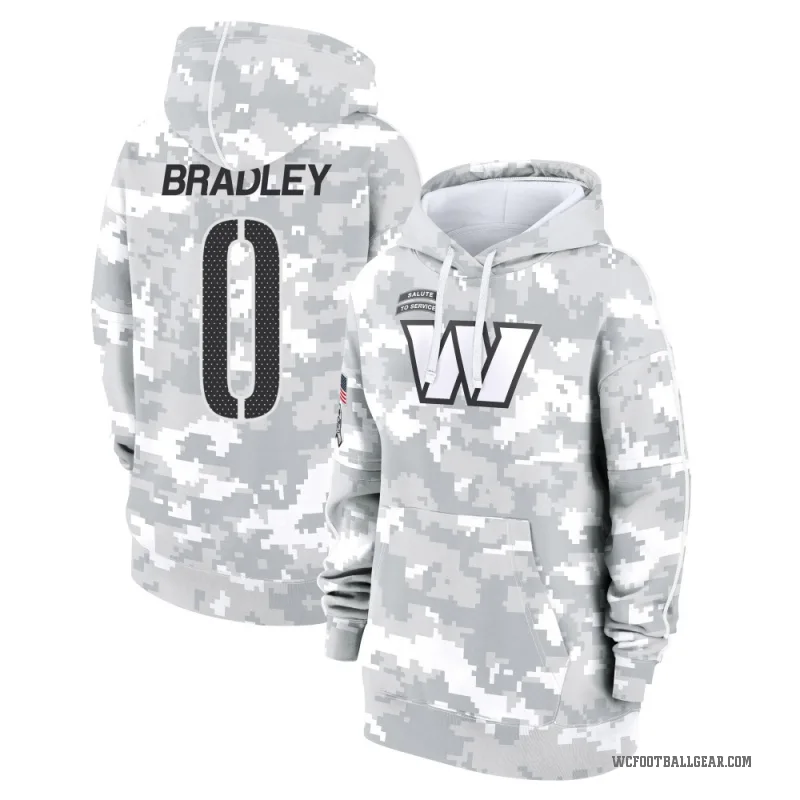 Jaden Bradley Women's Camo Washington Commanders Arctic 2024 Salute to Service Club Fleece Pullover Hoodie