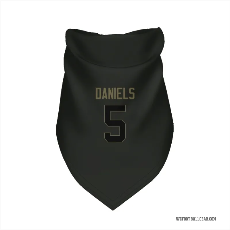 Jayden Daniels Black Washington Commanders Service Cat & Dog Pet Bandana