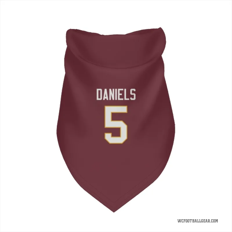 Jayden Daniels Washington Commanders Burgundy Cat & Dog Pet Bandana