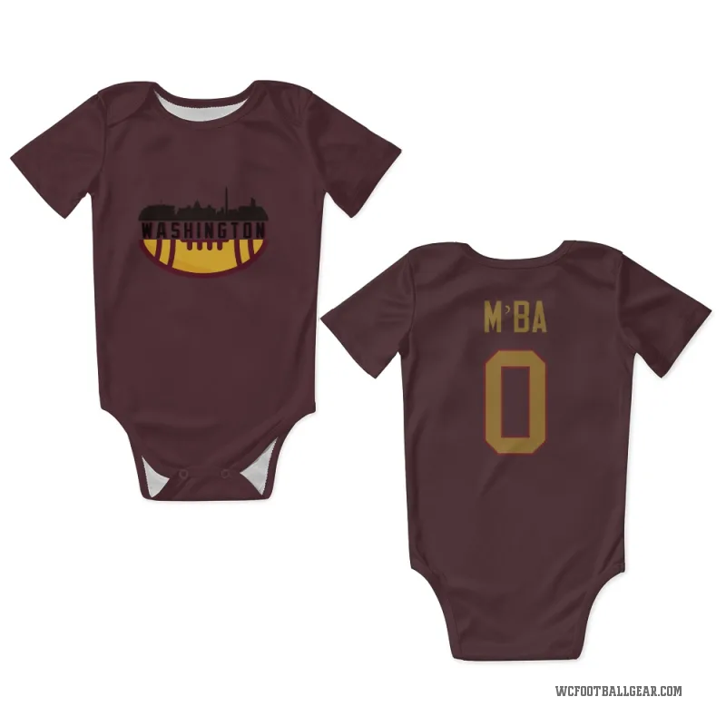 Jeffrey M'ba  Gold Washington Commanders   Burgundy  Newborn & Infant Bodysuit