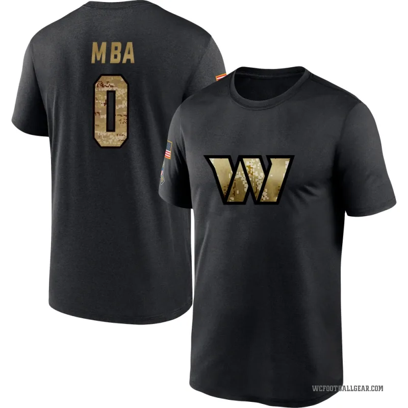 Jeffrey M'ba Men's Black Washington Commanders 2020 Salute To Service Performance T-Shirt
