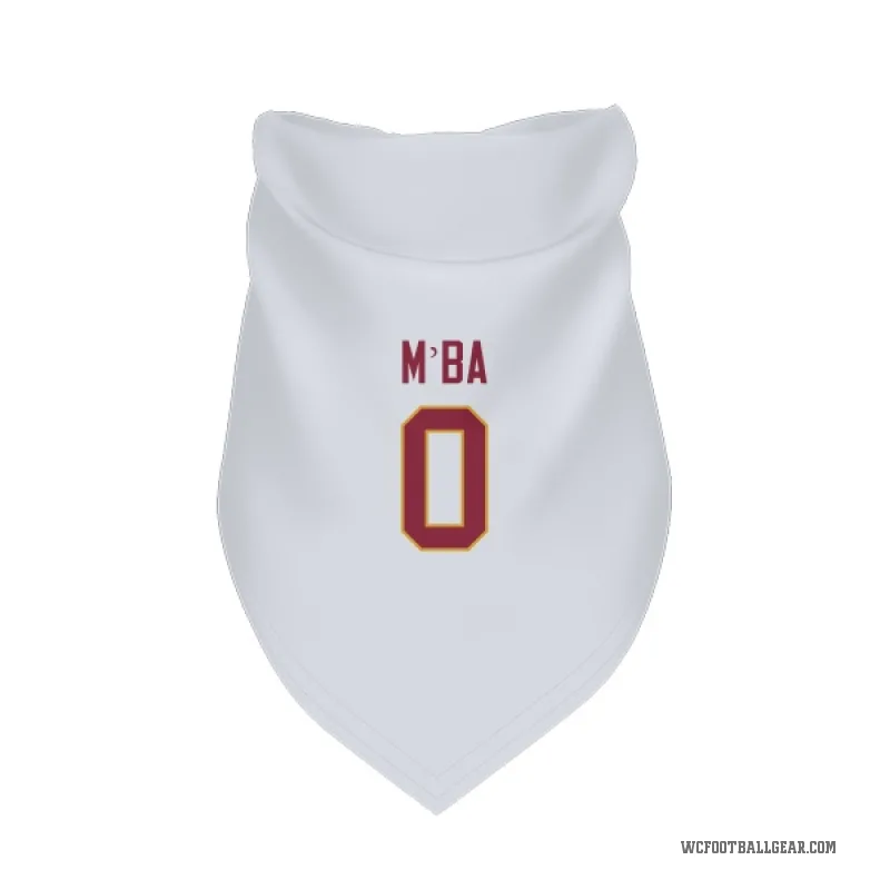 Jeffrey M'ba  White Washington Commanders  Cat & Dog Pet Bandana