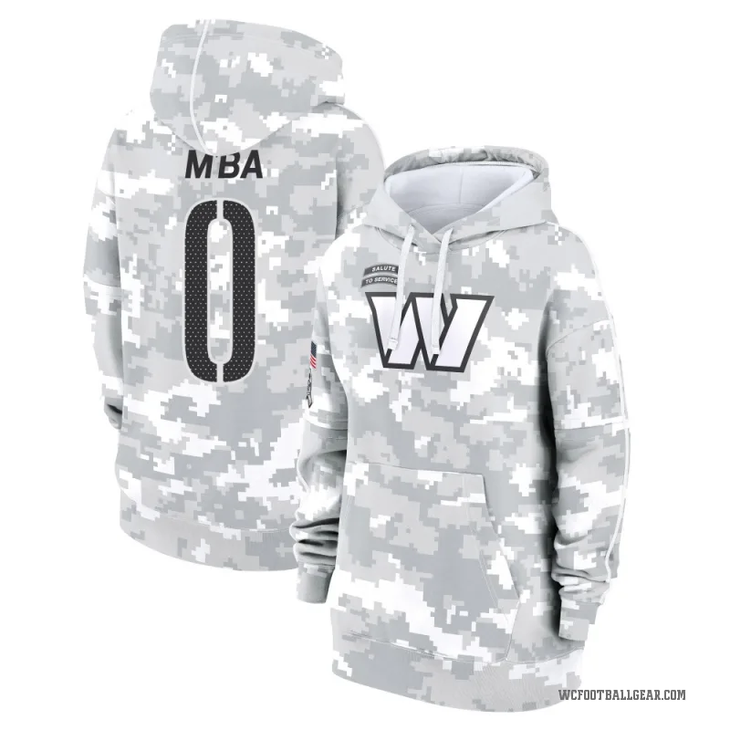 Jeffrey M'ba Women's Camo Washington Commanders Arctic 2024 Salute to Service Club Fleece Pullover Hoodie