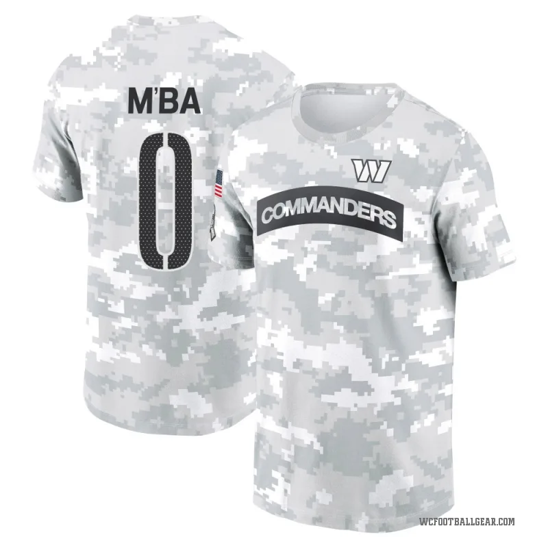 Jeffrey M'ba Youth Camo Washington Commanders Arctic 2024 Salute to Service Performance T-Shirt