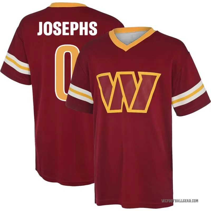 Joshua Josephs Men's Red Washington Commanders Game Day V-Neck T-Shirt