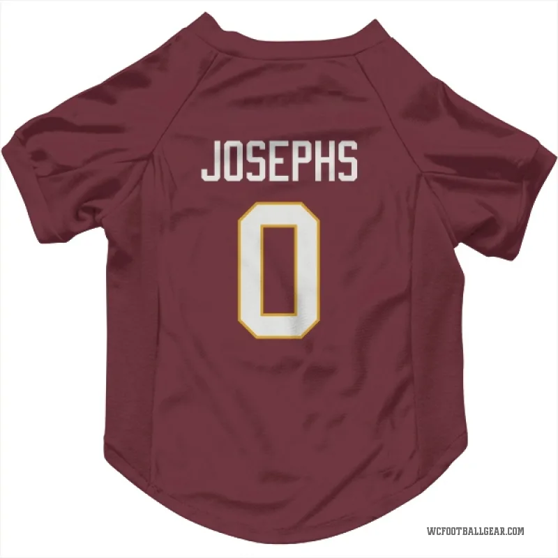 Joshua Josephs  Washington Commanders   Burgundy Cat & Dog Pet Jersey
