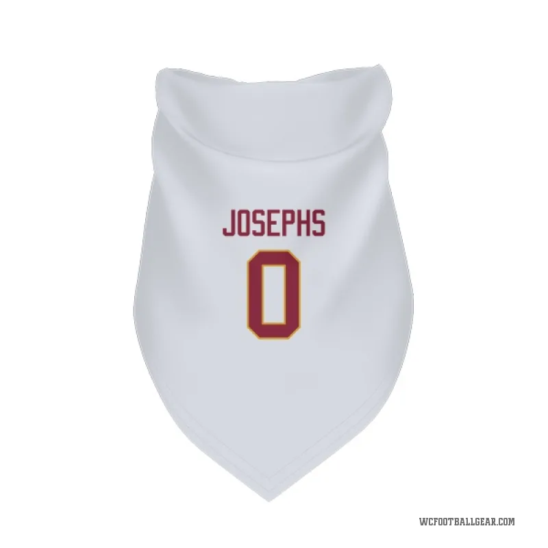 Joshua Josephs  White Washington Commanders  Cat & Dog Pet Bandana