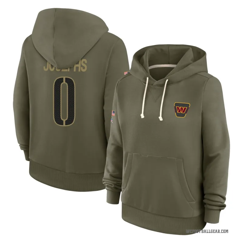 Joshua Josephs Women's Olive Washington Commanders 2025 Salute to Service Hoodie