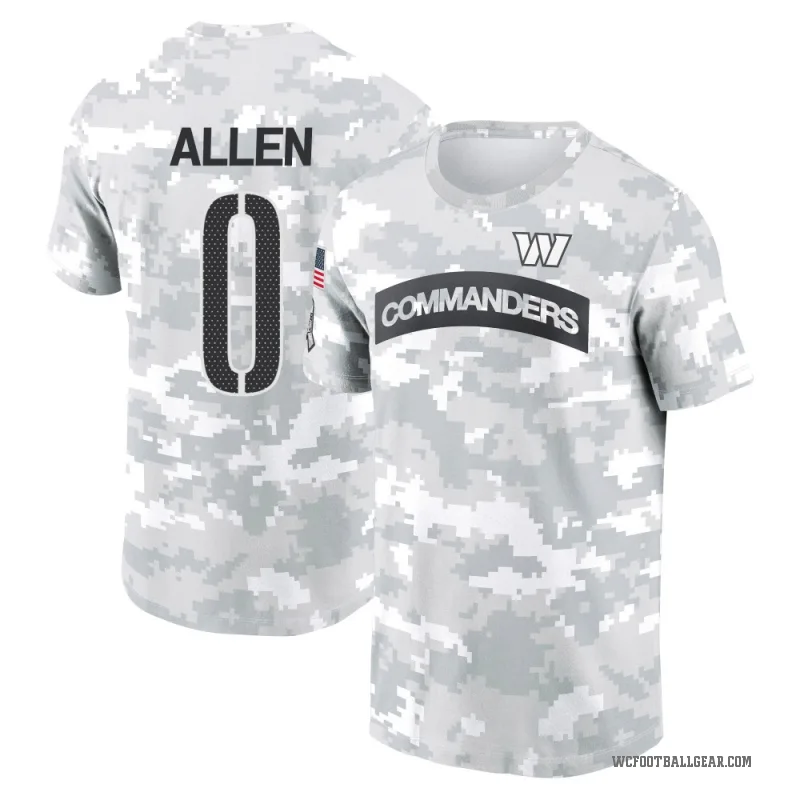 Kaytron Allen Youth Camo Washington Commanders Arctic 2024 Salute to Service Performance T-Shirt